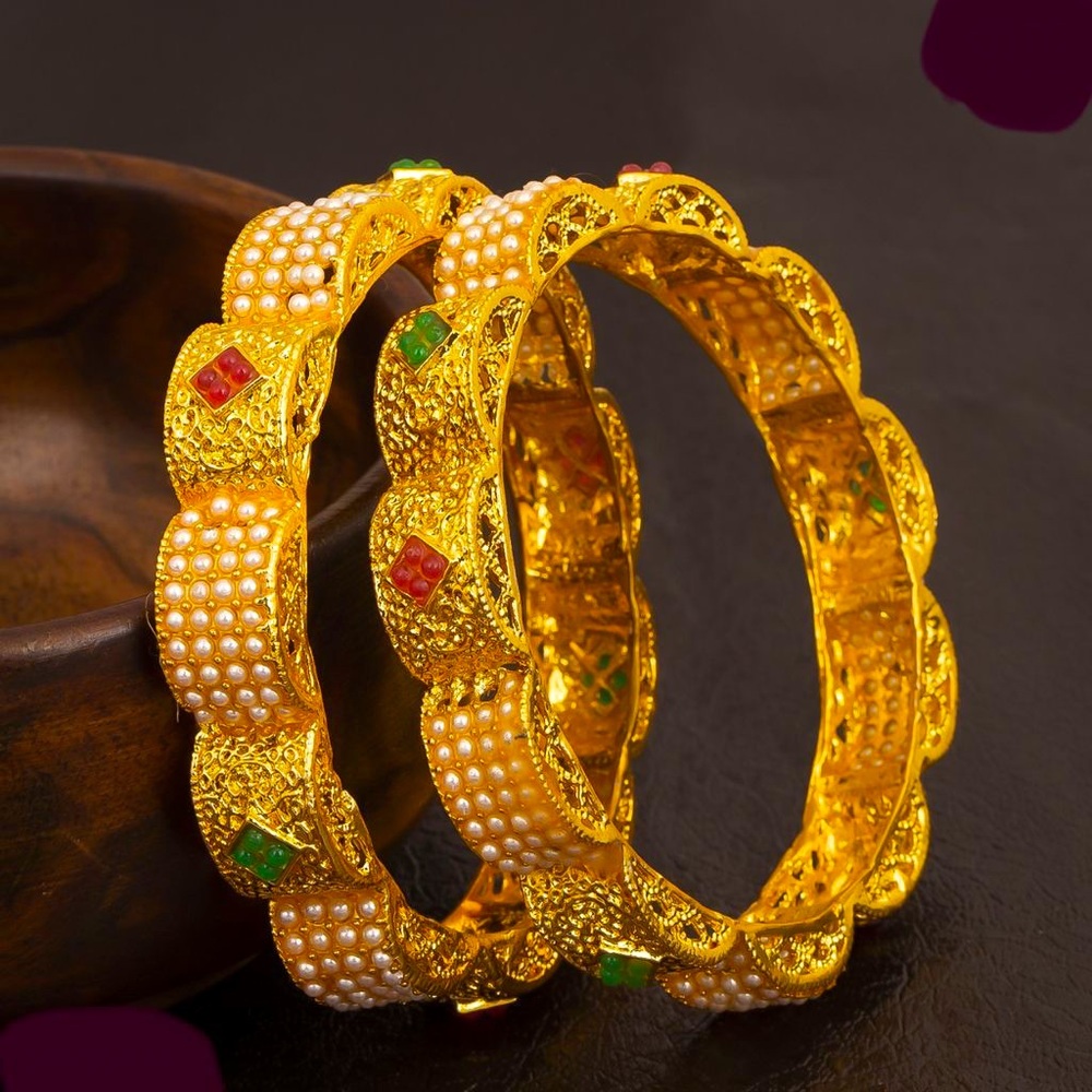 Appealing Pearl Bangles Set For Women and Girls